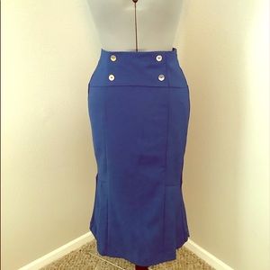 Detailed Tailored Fitted Skirt